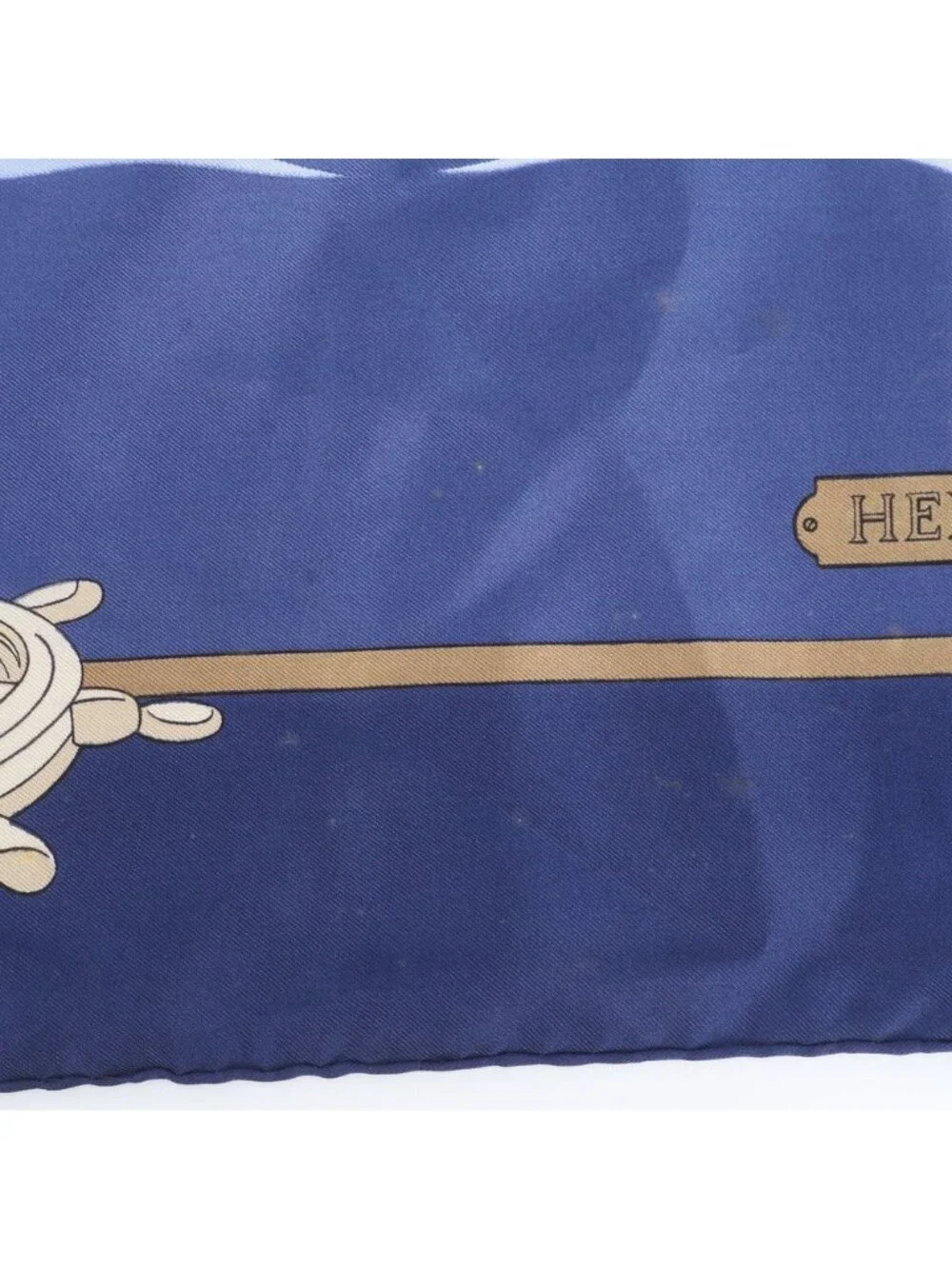 Hermes Carre 90 Grand Large Ship Silk 100% Scarf